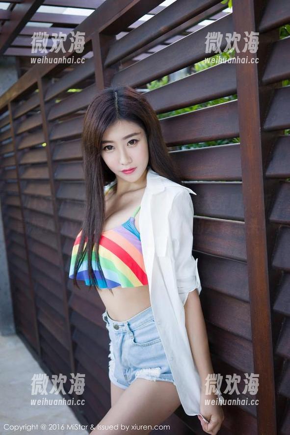 MiStar魅妍社 - 这福利写真太养眼，斯戴媛Amy果然是‘天使’里的大有来头！-微欢海