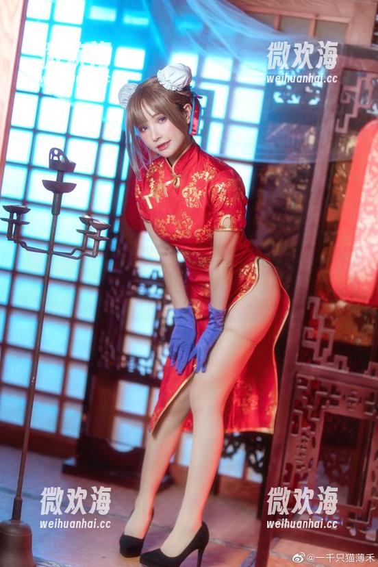 明明是福利，偏偏要变成一千只猫薄禾的花嫁图集，婚纱也蛮狂的！-微欢海