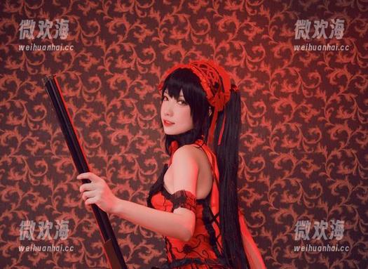 高清写真，妖少you1黑仪乱入战场，场景很迷离？-微欢海