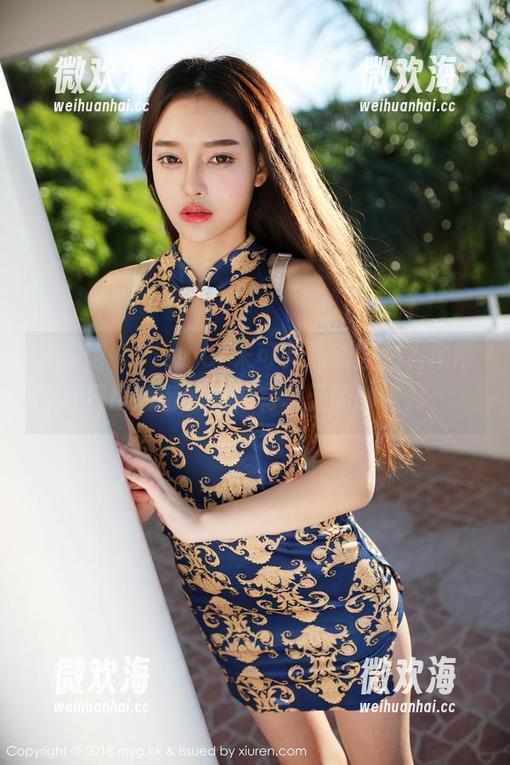 美媛馆 - Flower朱可儿最新图包，吊带尺度刚刚好，似有若无的暧昧。-微欢海